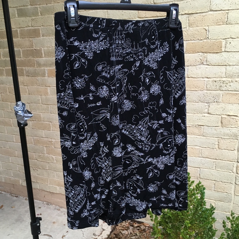 Black and White Victorian Skirt